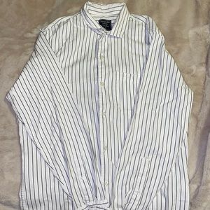 Abercrombie & Fitch stripped long sleeve button-up. Size Large